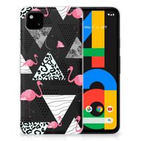 Google Pixel 4a TPU Hoesje Flamingo Triangle