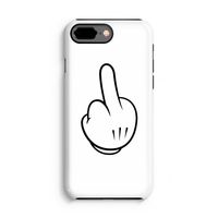 Middle finger white: iPhone 7 Plus Tough Case - thumbnail