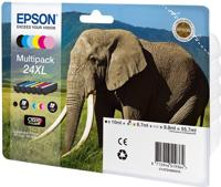 Epson Elephant Multipack 6-colours 24XL Claria Photo HD Ink