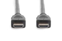 Digitus AK-330124-010-S HDMI-kabel HDMI Aansluitkabel HDMI-A-stekker, HDMI-A-stekker 1.00 m Zwart 8K UHD, Vergulde steekcontacten, Afscherming gevlochten, - thumbnail