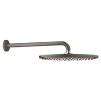 GROHE Rainshower hoofddoucheset: hoofddouche Ø31cm met douchearm wandmontage 38cm brushed hard graphite 26066AL0