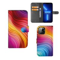 Book Case voor iPhone 13 Pro Max Regenboog - thumbnail