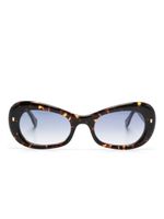 DSQUARED2 EYEWEAR lunettes de soleil à effet écailles de tortue - Marron