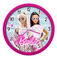 Barbie wandklok 25 cm - thumbnail