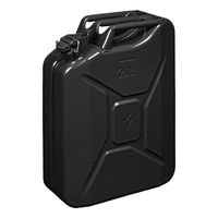 Metalen jerrycan zwart voor brandstof 20 liter