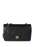 CHANEL Pre-Owned sac porté épaule Double Flap médium - Noir