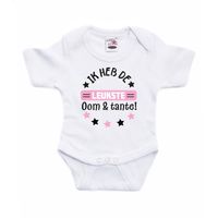 Baby rompertje - roze - leukste oom & tante - cadeau romper - kraamcadeau