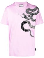 Philipp Plein t-shirt à imprimé serpent - Tons neutres