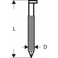 D-kopstripnagel SN34DK 80R, 3,1 mm, 80 mm, blank, gegroefd 3000 stuk(s) Bosch Accessories 2608200017 Afm. (l x b) 80 mm x 3.1 mm