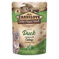 Vochtig voer voor katten Vafo Praha S.R.O. Carnillo Cot Sasz. 85 g Duck & Catnip / 24