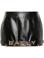 Bally minijupe en maille à logo strassé - Noir