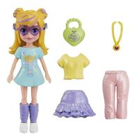Polly Pocket Polly Shimmer modeset met pop, kleding en accessoires voor meisjes vanaf 4 jaar