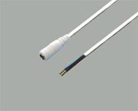 BKL Electronic Laagspannings-aansluitkabel Laagspanningsbus - Open kabeleinde 5.5 mm 5.5 mm 2.1 mm 2.50 m 1 stuk(s)