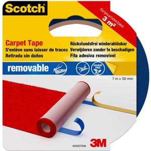 3M 42030750 Dubbelzijdig tape voor vloerbedekking Scotch Blauw (l x b) 7 m x 50 mm 1 stuk(s)