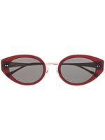 Matsuda lunettes de soleil à monture ovale - Rouge - thumbnail