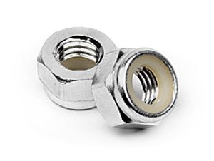 Aluminum lock nut m5 (silver/10pcs)