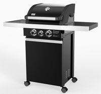 Patton PATIO CHEF 2+ Barbecue Verrijdbaar Gas Zwart, Roestvrijstaal 6700 W - thumbnail