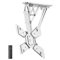 myWall HL40MWL Inklapbare gemotoriseerde plafondhouder met afstandsbediening voor tv of flatscreen 23-55 inch (58-140 cm) VESA-conform, wit