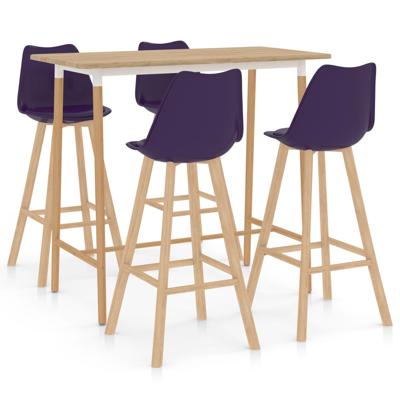 vidaXL 5-delige Barset paars vidaXL 5-delige Barset paars