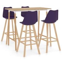 vidaXL 5-delige Barset paars