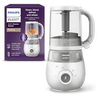 Philips Avent 4- in 1 Babyvoedingdsmaker - Stomen, blenden, ontdooien en verwarmen - Inclusief voedingsadvies en recepten - Gemakkelijk schoon te maken - SCF883/01