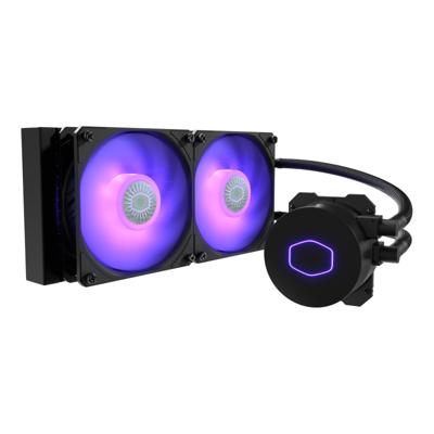 MasterLiquid ML240L V2 RGB - Vloeistof-koelsysteem - 2 x 120 mm - voor Socket LGA2066, LGA2011-v3, LGA2011, LGA1151, LGA1150, LGA1155, LGA1156, LGA1366, AM4, AM3+, AM3, AM2+, AM2, FM2+, FM2, FM1 MasterLiquid ML240L V2 RGB - Vloeistof-koelsysteem - 2 x 120 mm - voor Socket LGA2066, LGA2011-v3, LGA2011, LGA1151, LGA1150, LGA1155, LGA1156, LGA1366, AM4, AM3+, AM3, AM2+, AM2, FM2+, FM2, FM1