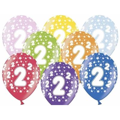 24x stuks verjaardag ballonnen 2 jaar thema met sterretjes - Ballonnen 24x stuks verjaardag ballonnen 2 jaar thema met sterretjes - Ballonnen