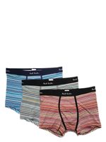 Paul Smith logo-waistband briefs (pack of three) - Bleu - thumbnail