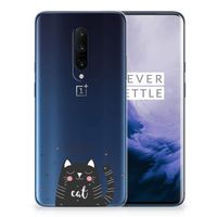 OnePlus 7 Pro Telefoonhoesje met Naam Cat Good Day - thumbnail