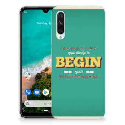 Xiaomi Mi A3 Siliconen hoesje met naam Quote Begin