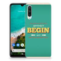 Xiaomi Mi A3 Siliconen hoesje met naam Quote Begin