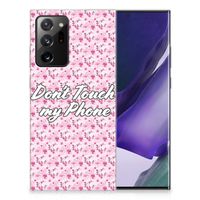 Samsung Galaxy Note20 Ultra Silicone-hoesje Flowers Pink DTMP