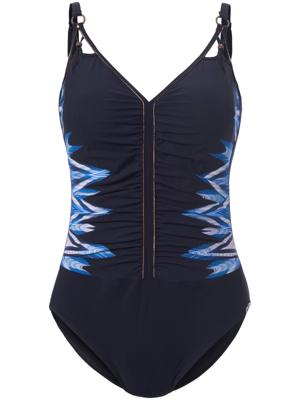 Badpak Xtra Life print opzij Van Sunflair zwart