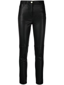 Blanca Vita pantalon skinny en cuir artificiel - Noir