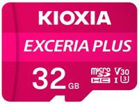 Kioxia EXCERIA PLUS microSDHC-kaart 32 GB A1 Application Performance Class, UHS-I, v30 Video Speed Class A1-vermogensstandaard, Schokbestendig, Waterdicht