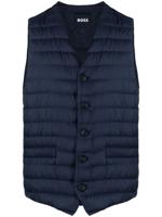 BOSS Bodywarmer met V-hals - Blauw