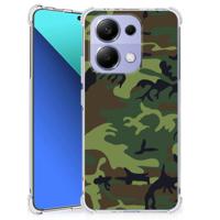 Xiaomi Redmi Note 13 4G Doorzichtige Silicone Hoesje Army Dark