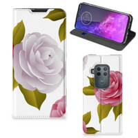 Motorola One Zoom Smart Cover Roses