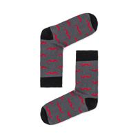 Barbiano - heren sokken print - grijs - Happy socks