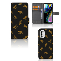 Telefoonhoesje met Pasjes voor Motorola Moto G52 | Moto G82 Leopards