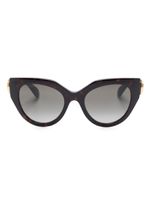 Gucci Eyewear lunettes de soleil à monture papillon - Marron