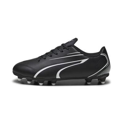 PUMA Uniseks Vitoria Fg/Ag Jr voetbalschoen voor kinderen, Puma Zwart Puma Wit, 35 EU