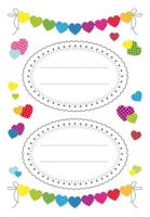 Herma decoratie etiketten 16 x 9 cm papier 6 delig