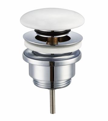 Mueller luxe afvoerplug met clicksysteem 5/4 laag model keramisch wit