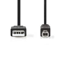 USB 2.0-Kabel | A Male - B Male | 2,0 m | Zwart [CCGB60100BK20] - thumbnail