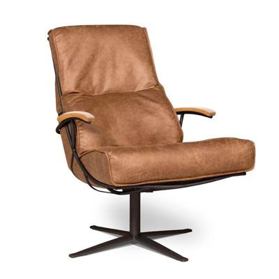 Draaifauteuil (met arm) Ziggy - Colorado Cognac