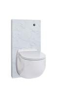 Broyeurtoilet Sani-wand Plus Design - Marmer wit