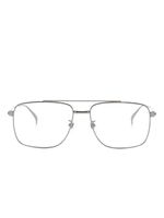 Dunhill lunettes de vue à monture pilote - Argent