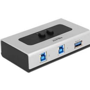 Delock 87667 Switch USB 3.0 2 poort handmatig bidirectioneel