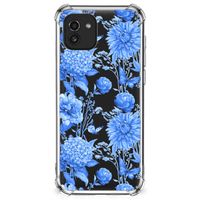 Case voor Samsung Galaxy A03 Flowers Blue